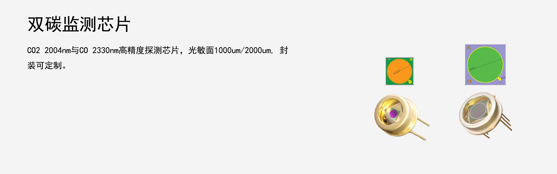 双碳监测PD芯片